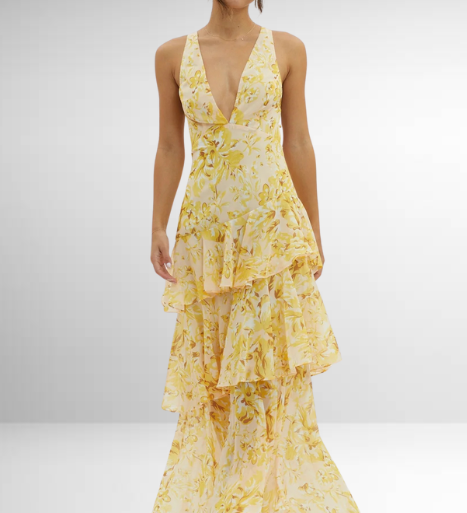 Fionnuala - Chiffon Maxi Dress