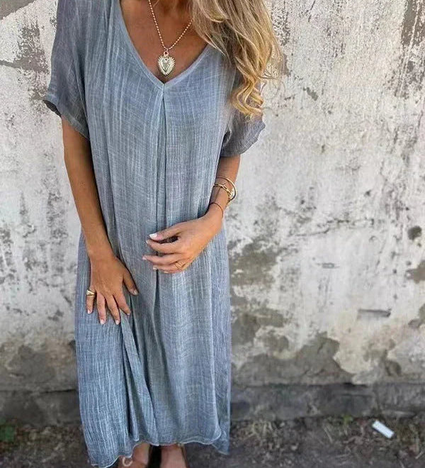 Una | V-Neck Maxi Dress