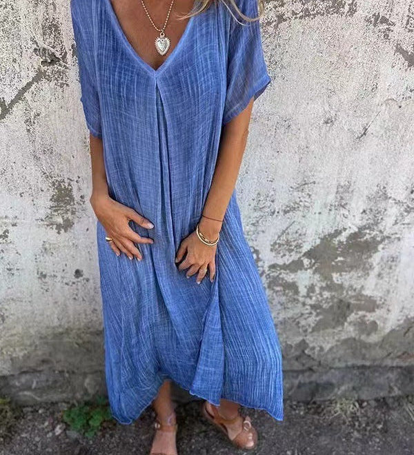 Una | V-Neck Maxi Dress