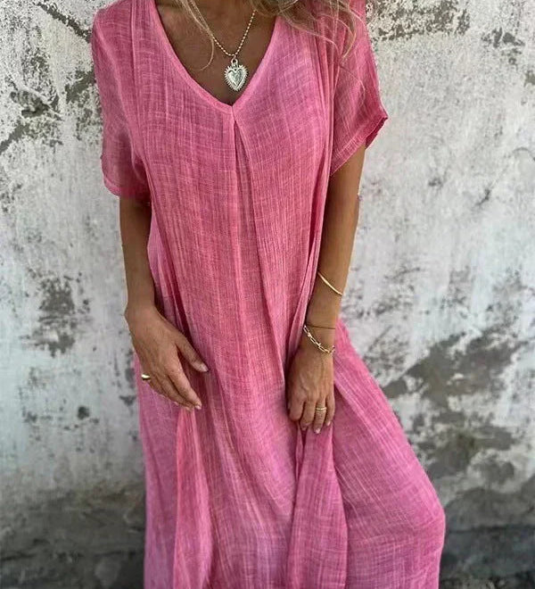 Una | V-Neck Maxi Dress