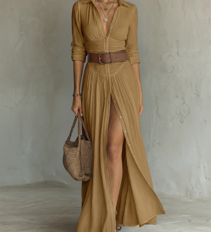 Eimear | Collar Maxi Dress