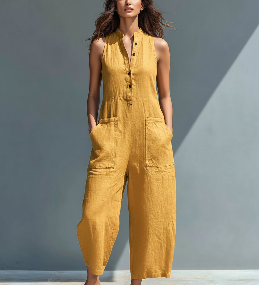Aoibhinn | Front-Button Jumpsuit