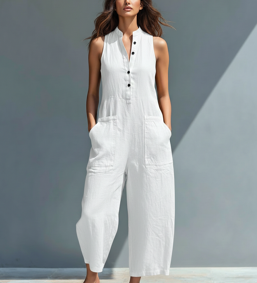 Aoibhinn | Front-Button Jumpsuit