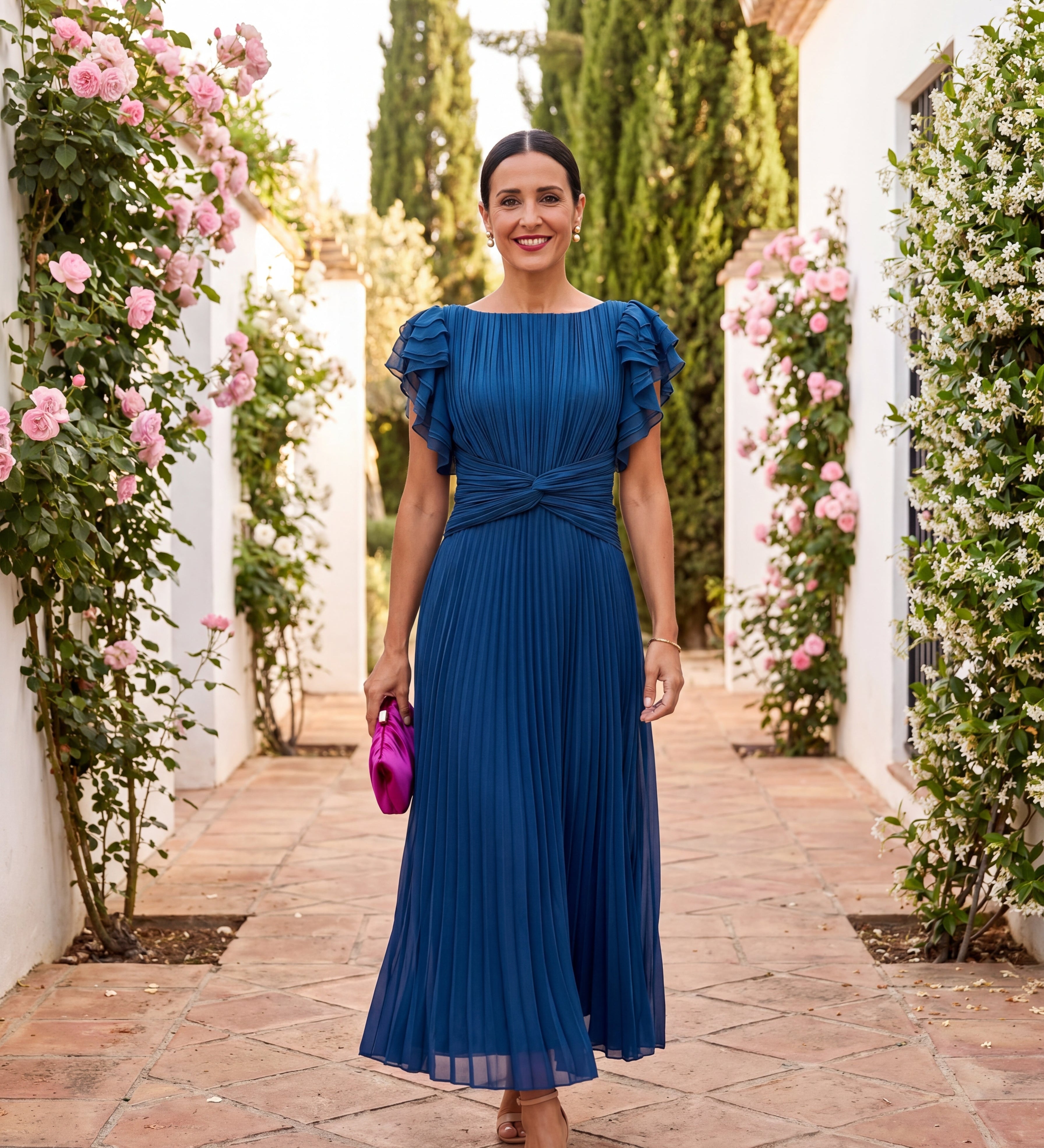 Roisin | Pleated Maxi Dress