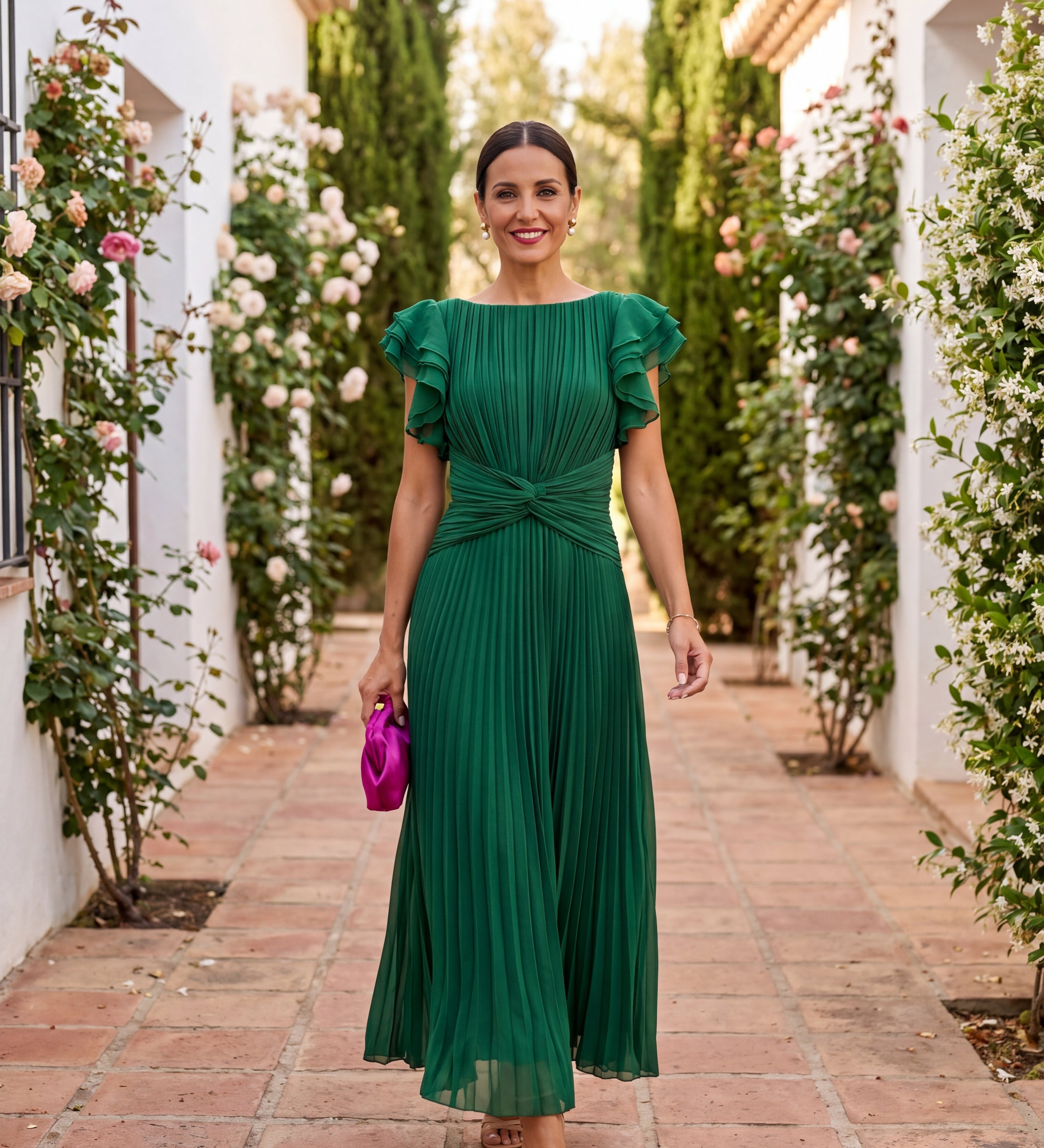 Roisin | Pleated Maxi Dress