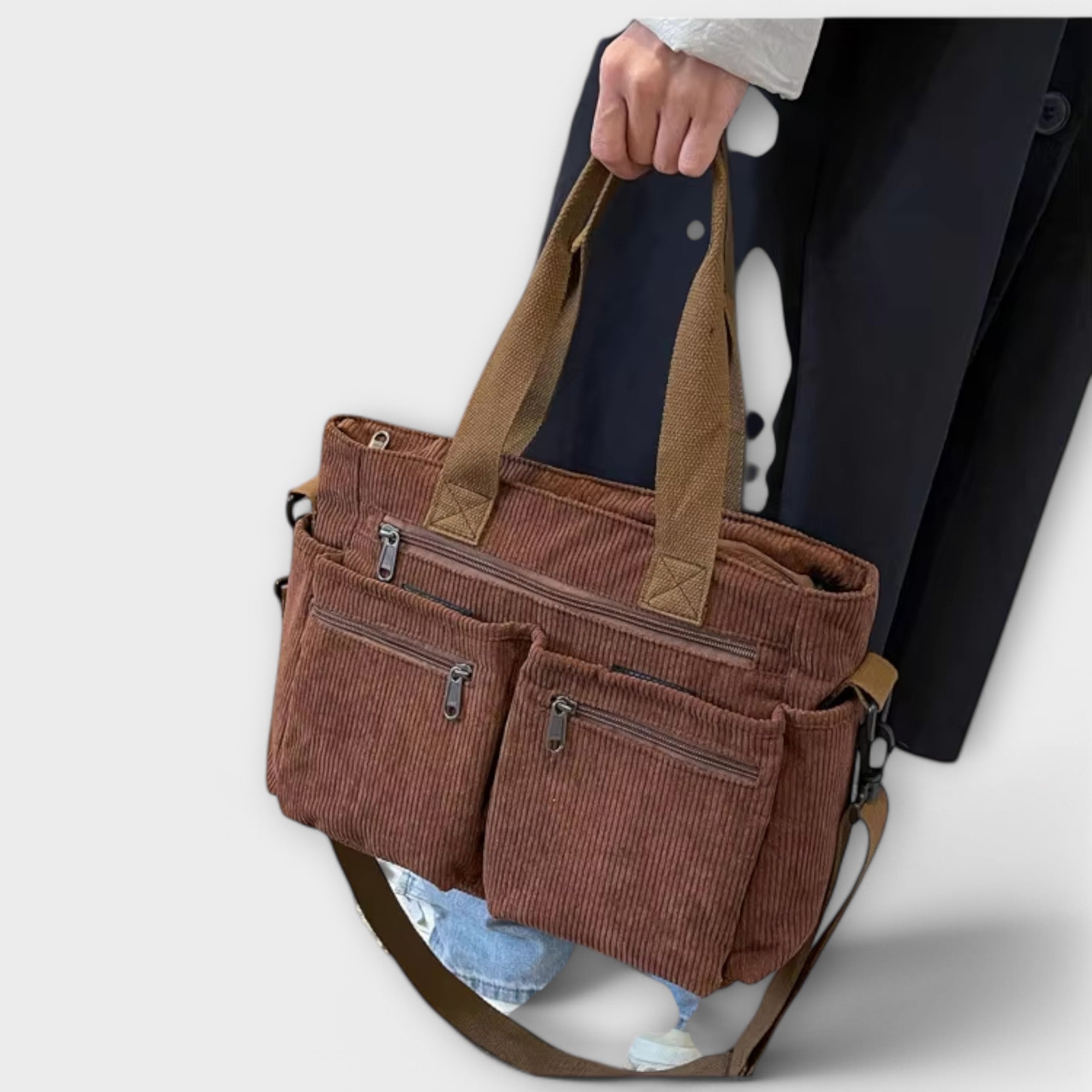 Eimear - Corduroy Multi-Pocket Bag