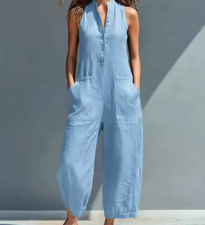Aoibhinn | Front-Button Jumpsuit
