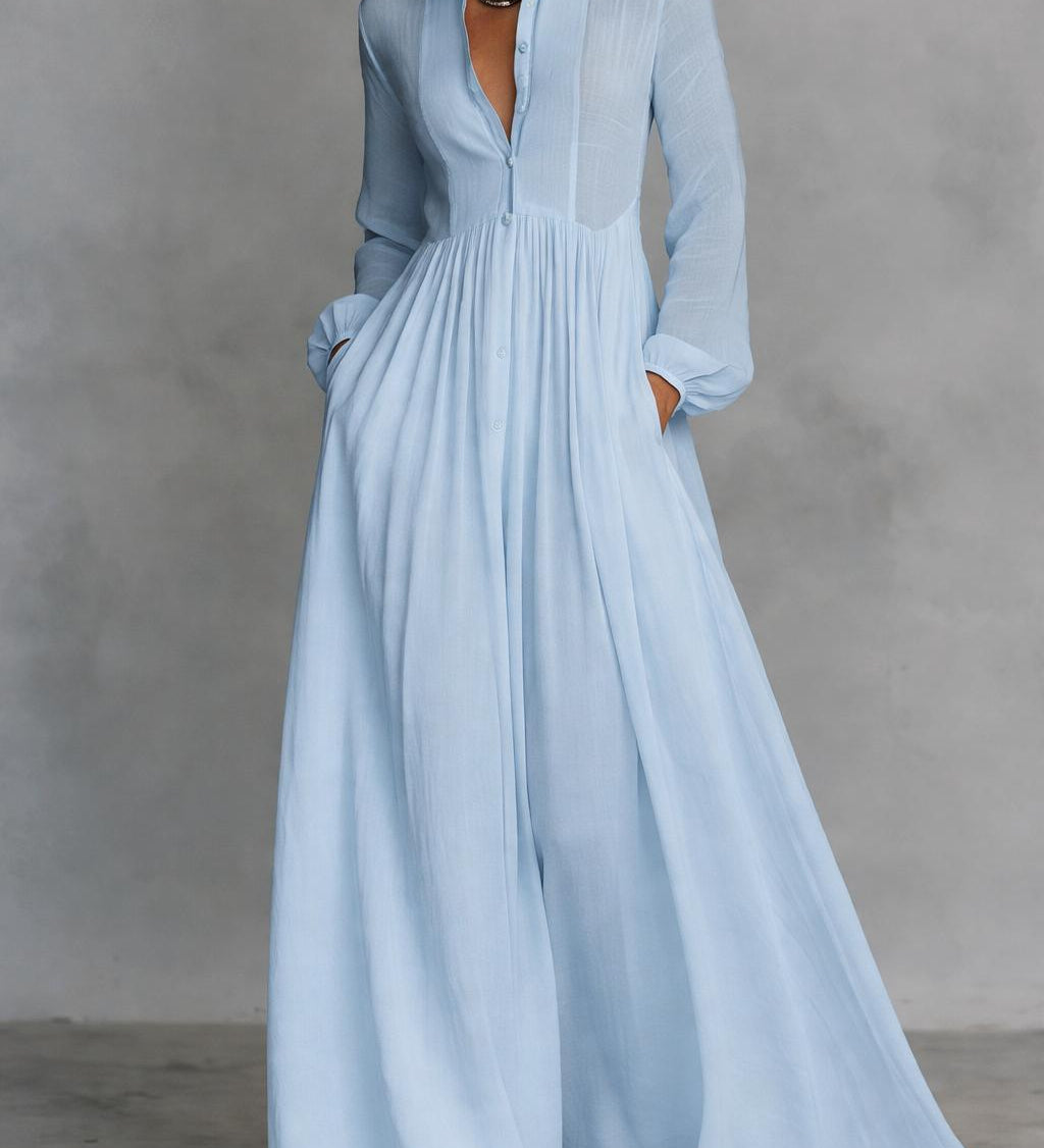 Saorla | Front-Button Maxi Dress