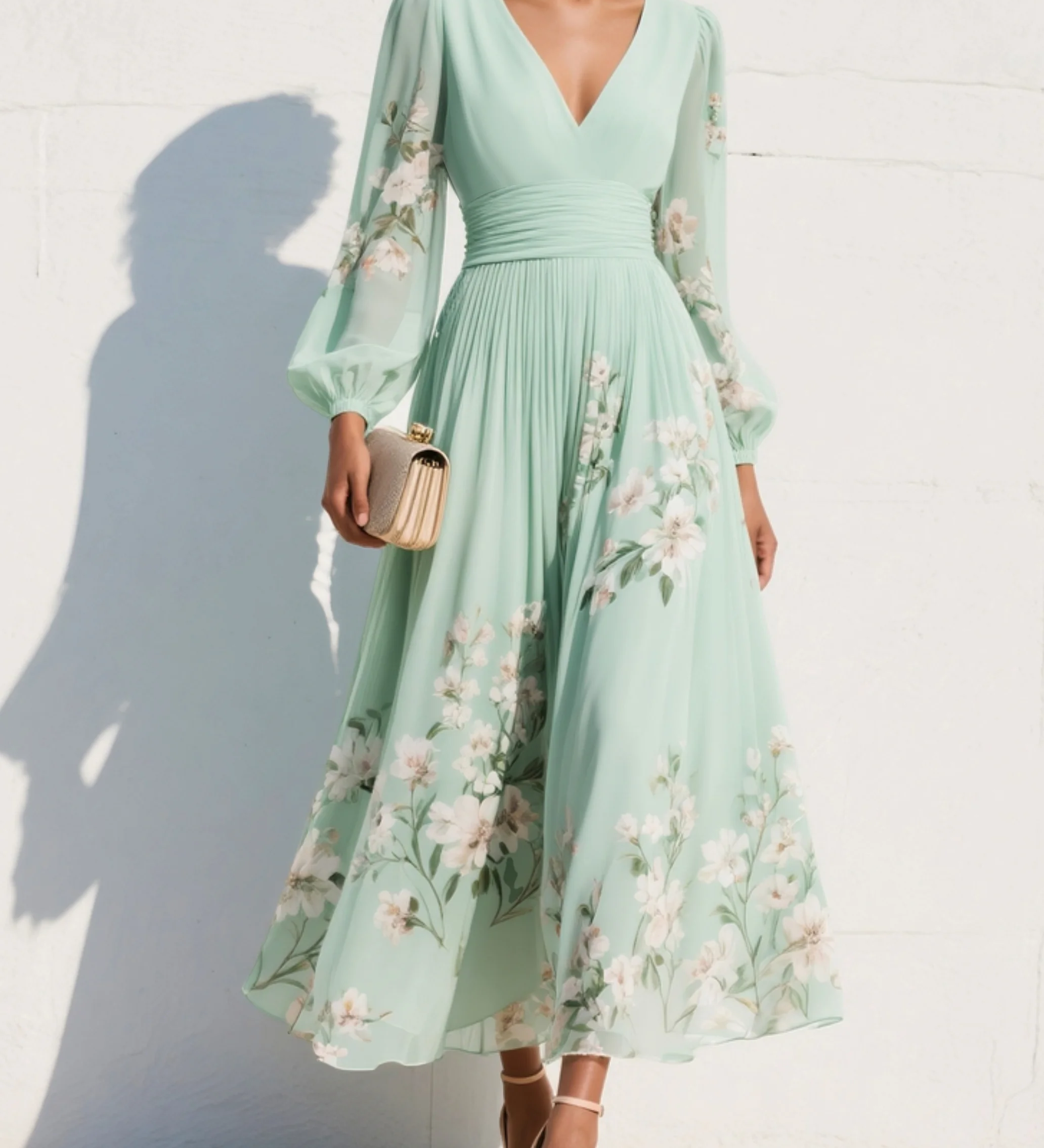 Coralie | Chiffon Maxi Dress