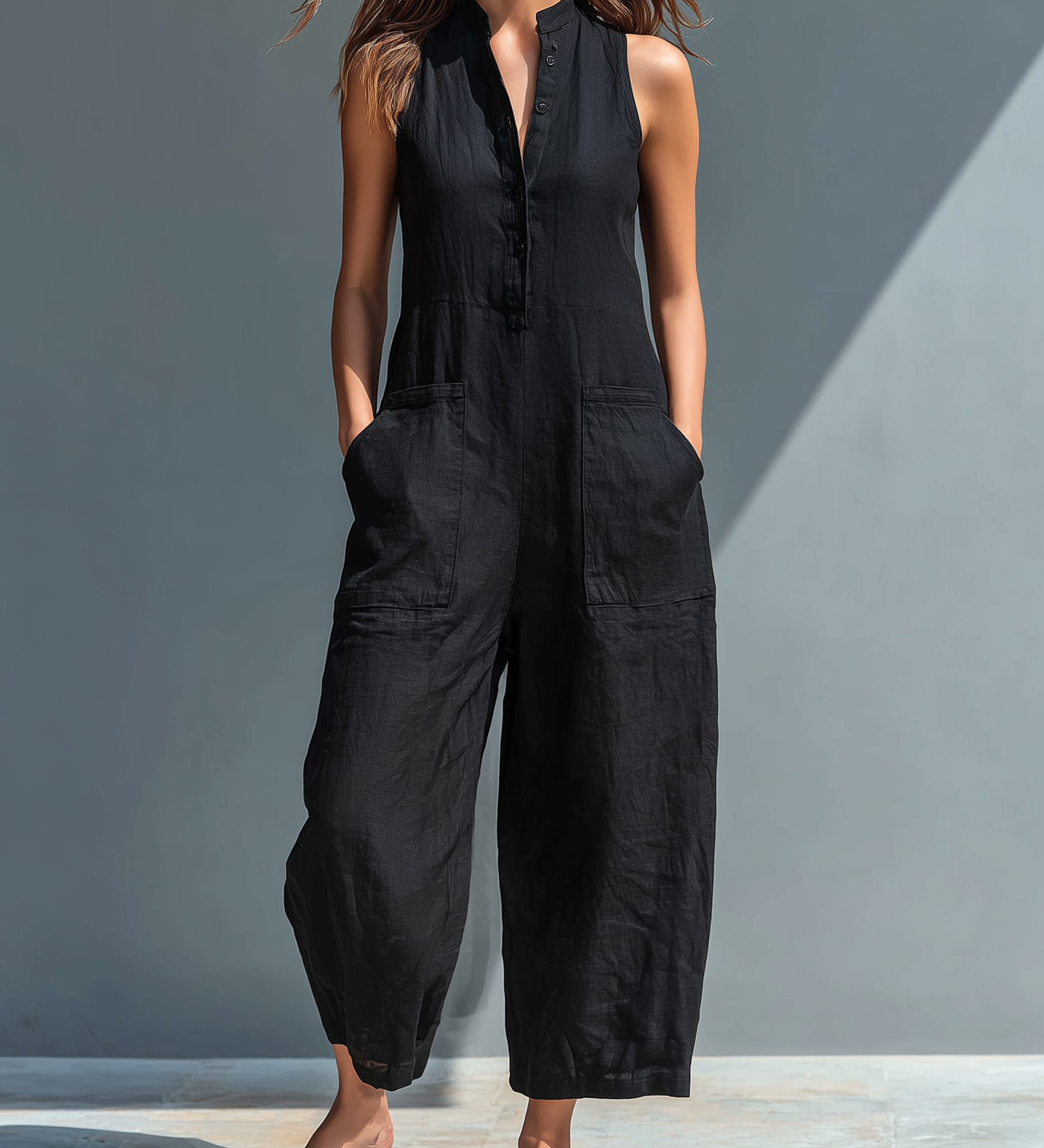 Aoibhinn | Front-Button Jumpsuit