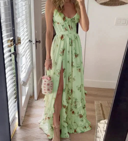 Eilis | Floral V-Neck Dress