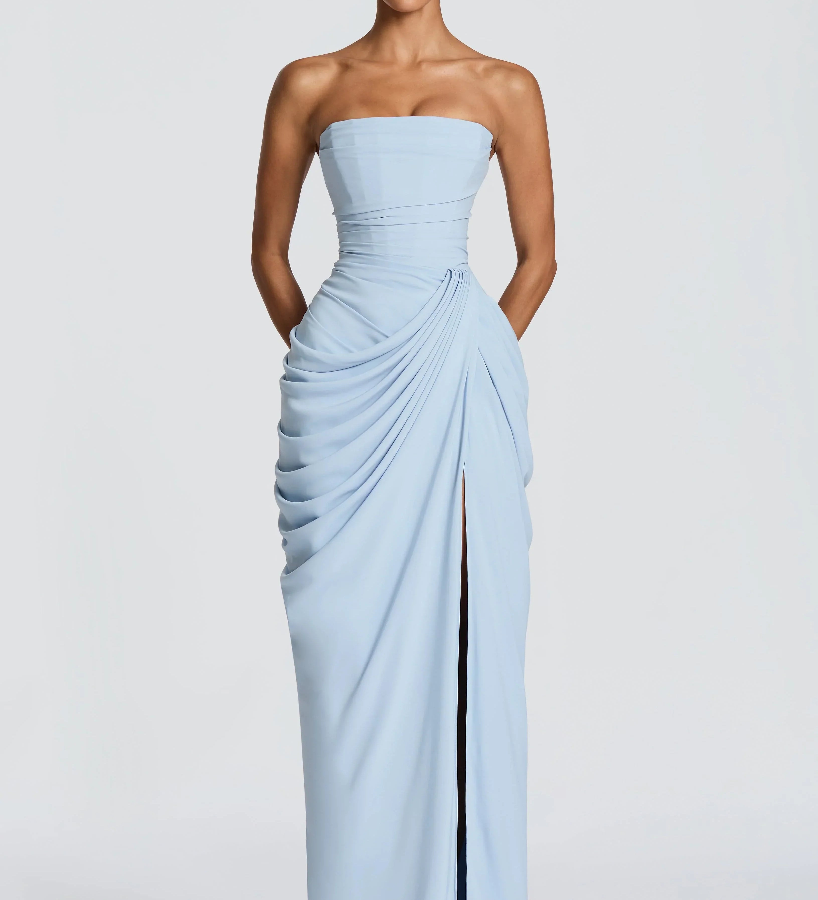 Eimear - Draped Dress with Slit