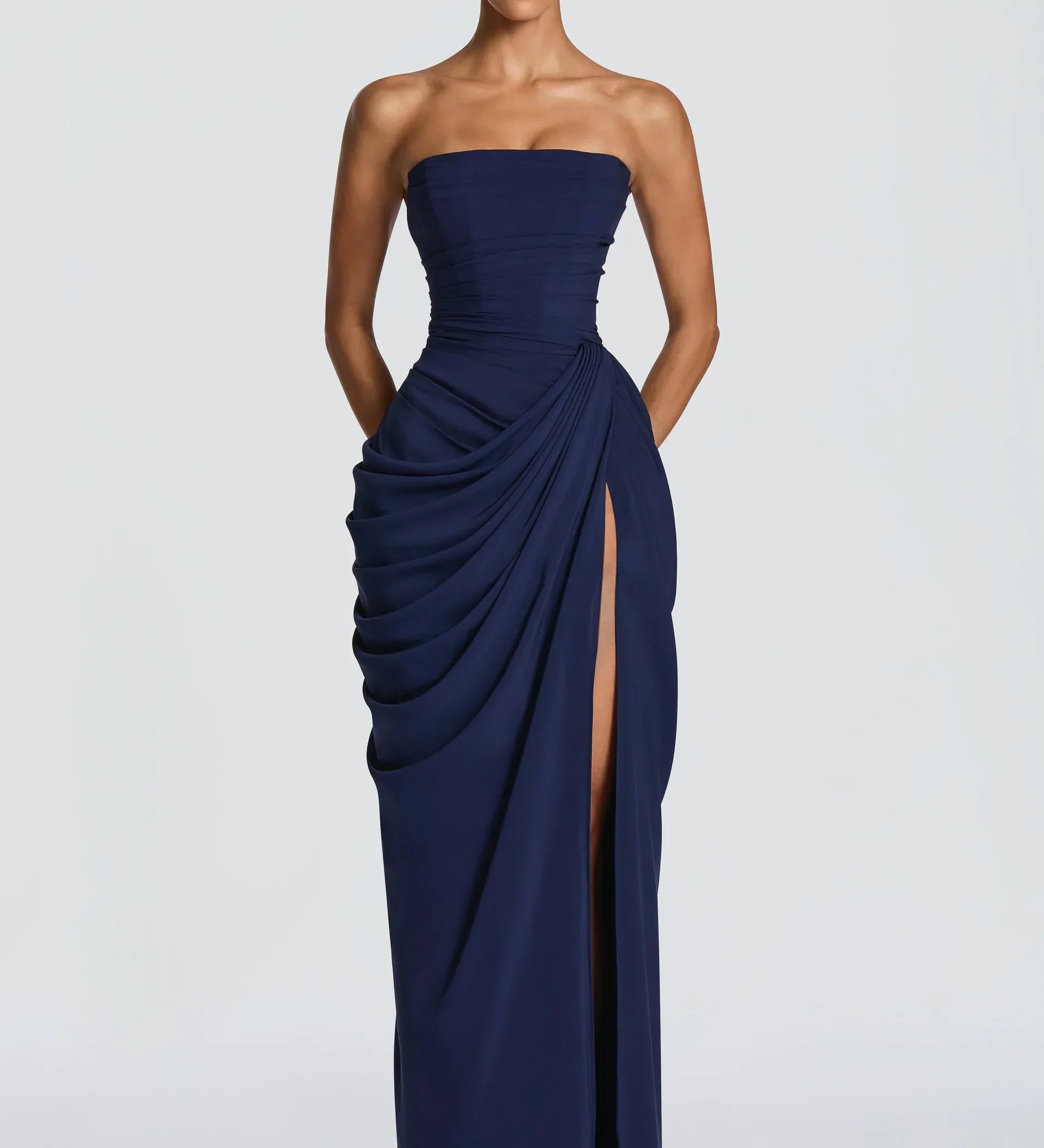 Eimear - Draped Dress with Slit