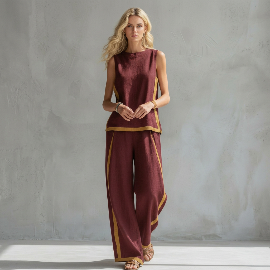 Caoimhe - Linen Trousers Set