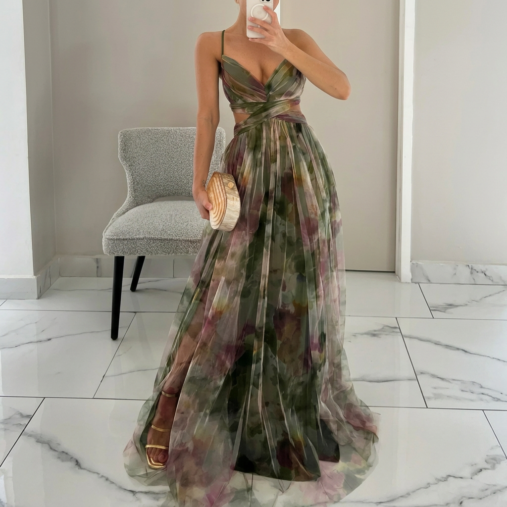 Gráinne - Floral Maxi Dress