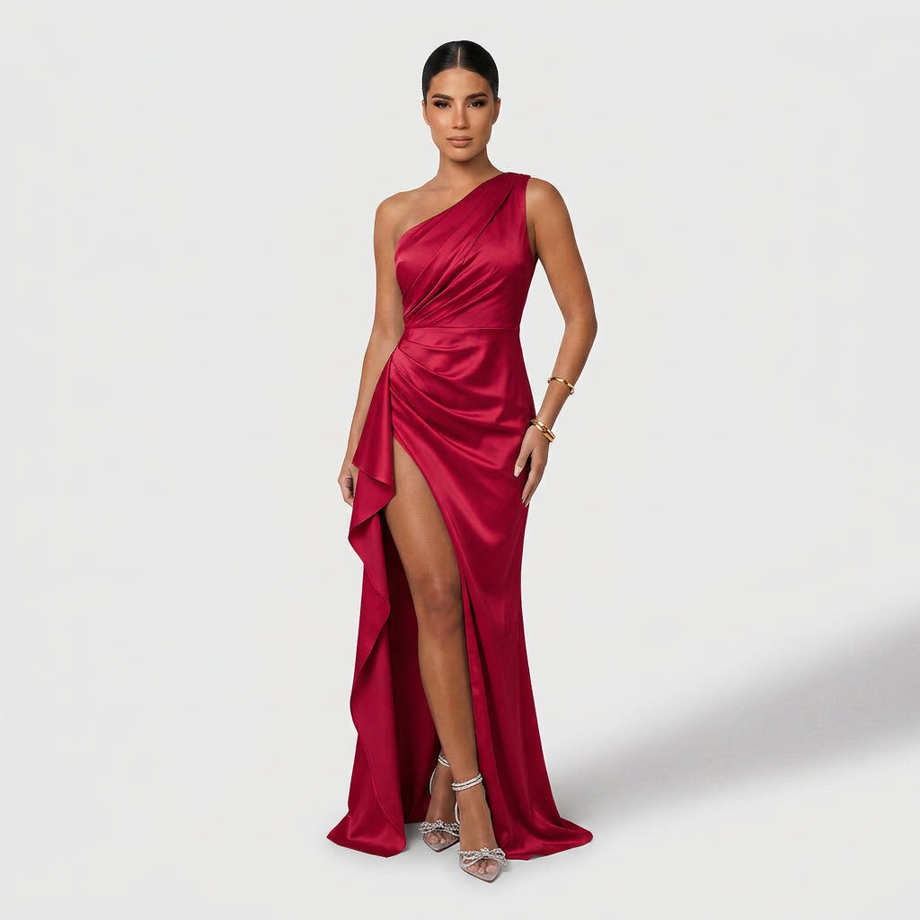 Eabha - Asymmetric Maxi Dress