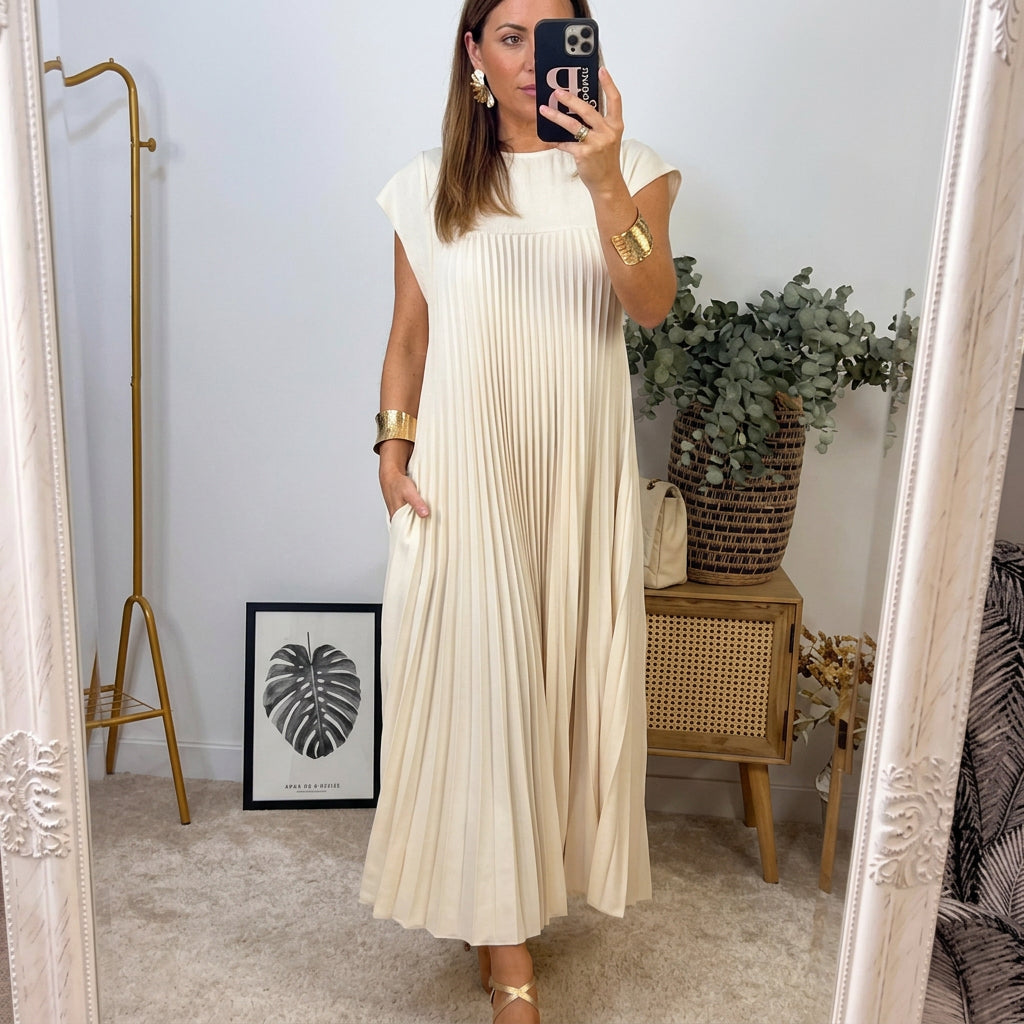 Eimear - Maxi Pleated Dress