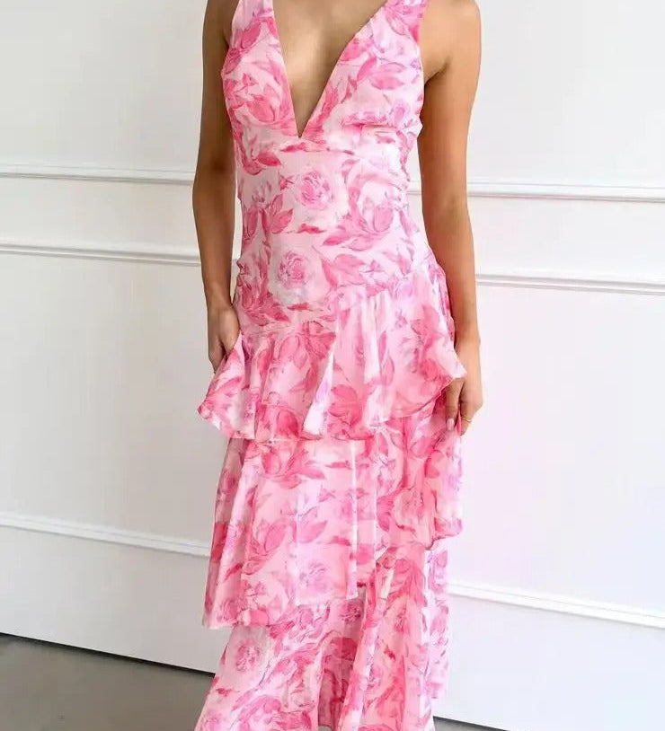 Fionnuala - Chiffon Maxi Dress