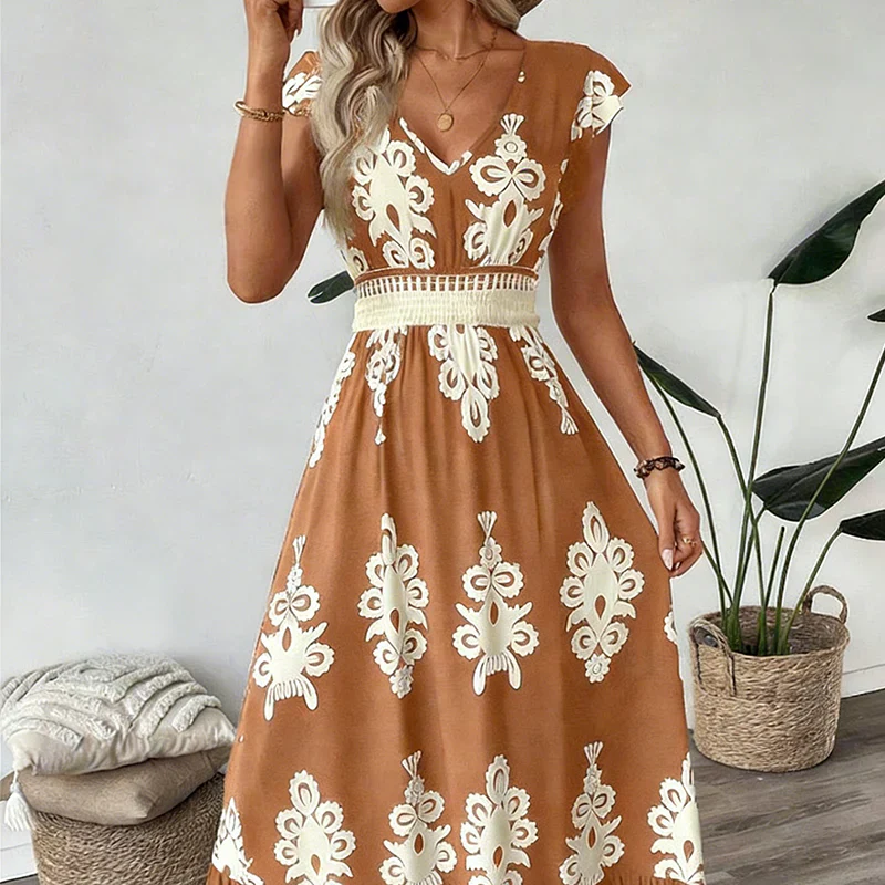 Sile | Baroque Maxi Dress