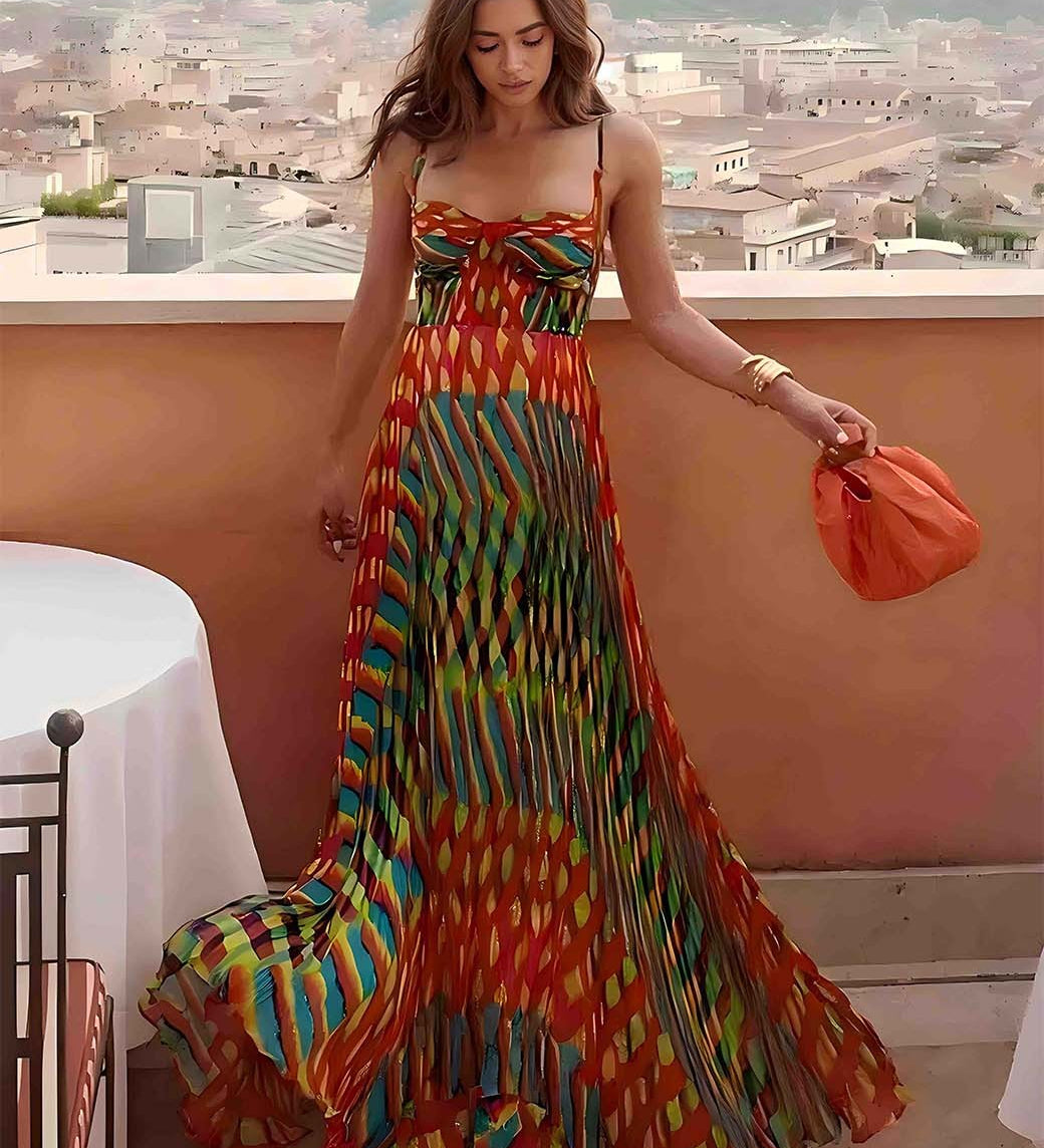 Eabha - Abstract Maxi Dress